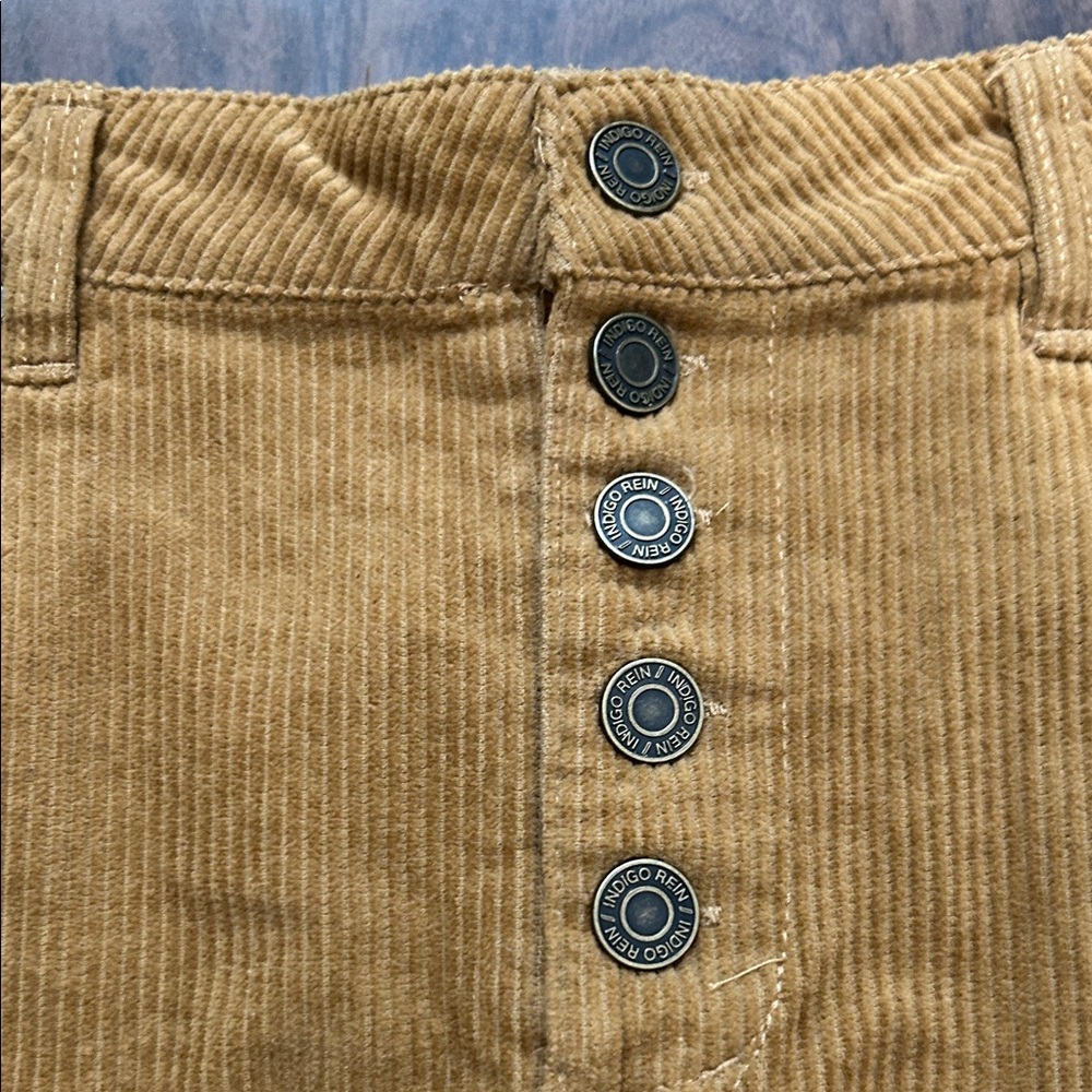 Indigo Rein Corduroy Mini Skirt - Picture 3 of 7